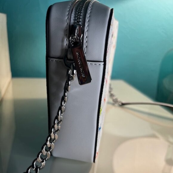 Michael Kors Jet Set White Airplane Camera Crossbody Bag NWOT - Picture 3 of 5